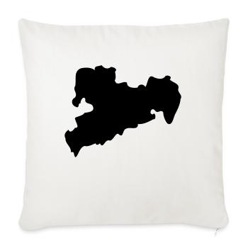 sachsen - Sofakissenbezug 45 x 45 cm - Naturweiß  - Vorne