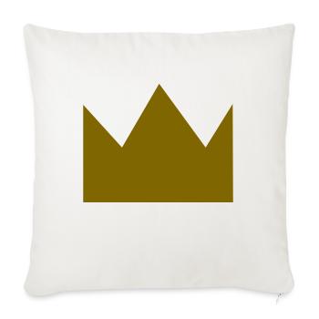 Krone - Sofakissenbezug 45 x 45 cm - Naturweiß  - Vorne