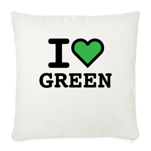 i-love-green-2.png - Copricuscino per divano, 45 x 45 cm