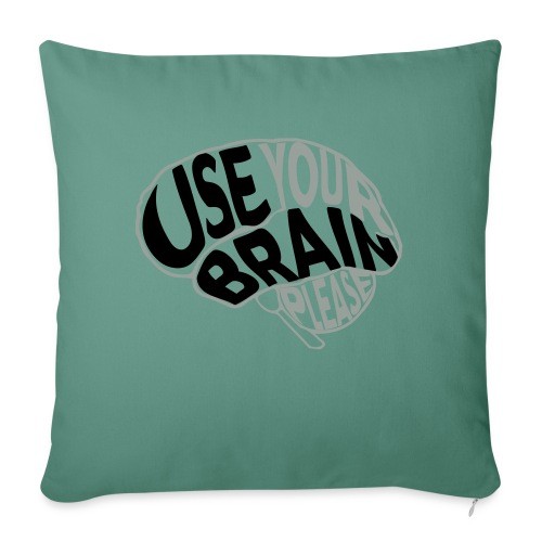 Use your brain - Copricuscino per divano, 45 x 45 cm