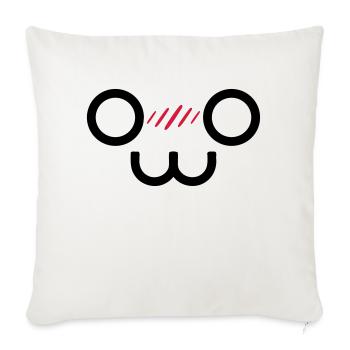 Kawaii Smile (Vektorgrafik) - Sofakissenbezug 45 x 45 cm - Naturweiß  - Vorne
