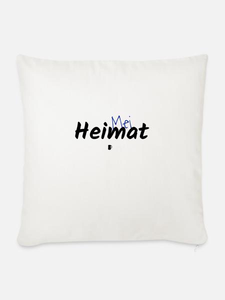 Mei Heimat - Sofakissenbezug 45 x 45 cm - Naturweiß