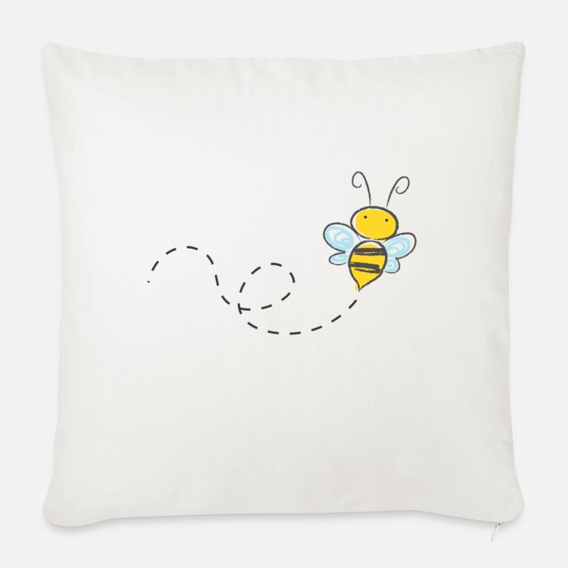 bee - Sofa pillowcase 17,3'' x 17,3'' (45 x 45 cm) - natural white