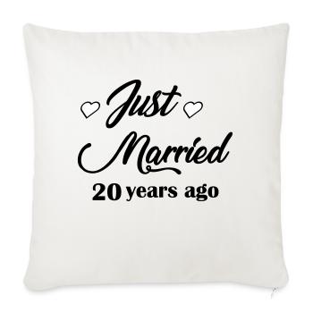 20-years - Housse de coussin décorative 45 x 45 cm - blanc nature - Devant