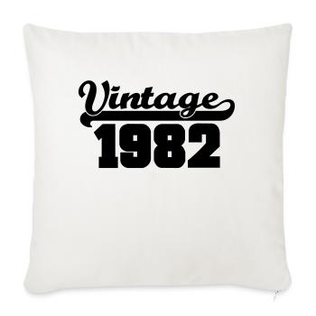 vintage 1982 - Sofa pillowcase 17,3'' x 17,3'' (45 x 45 cm) - natural white - Front