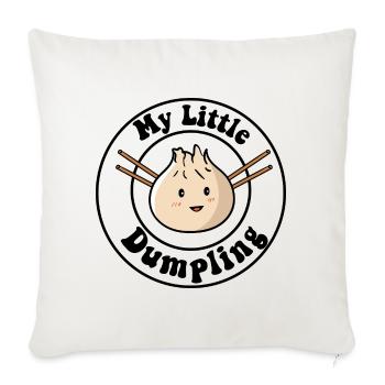 Kleiner Dumpling Dim Sum - Sofakissenbezug 45 x 45 cm - Naturweiß  - Vorne