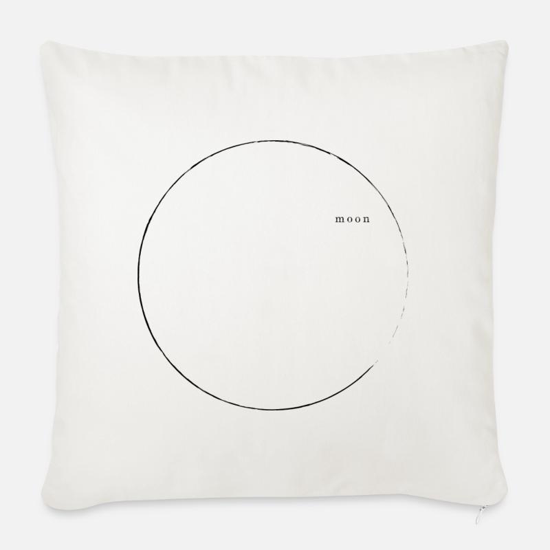 moon - Sofakissenbezug 45 x 45 cm - Naturweiß 