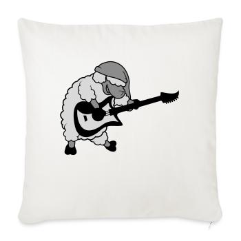 Le mouton joue E - Housse de coussin décorative 45 x 45 cm - blanc nature - Devant