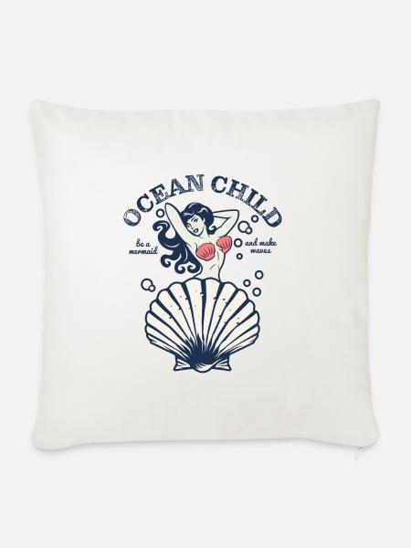 Ocean Child - Sofakissenbezug 45 x 45 cm - Naturweiß 