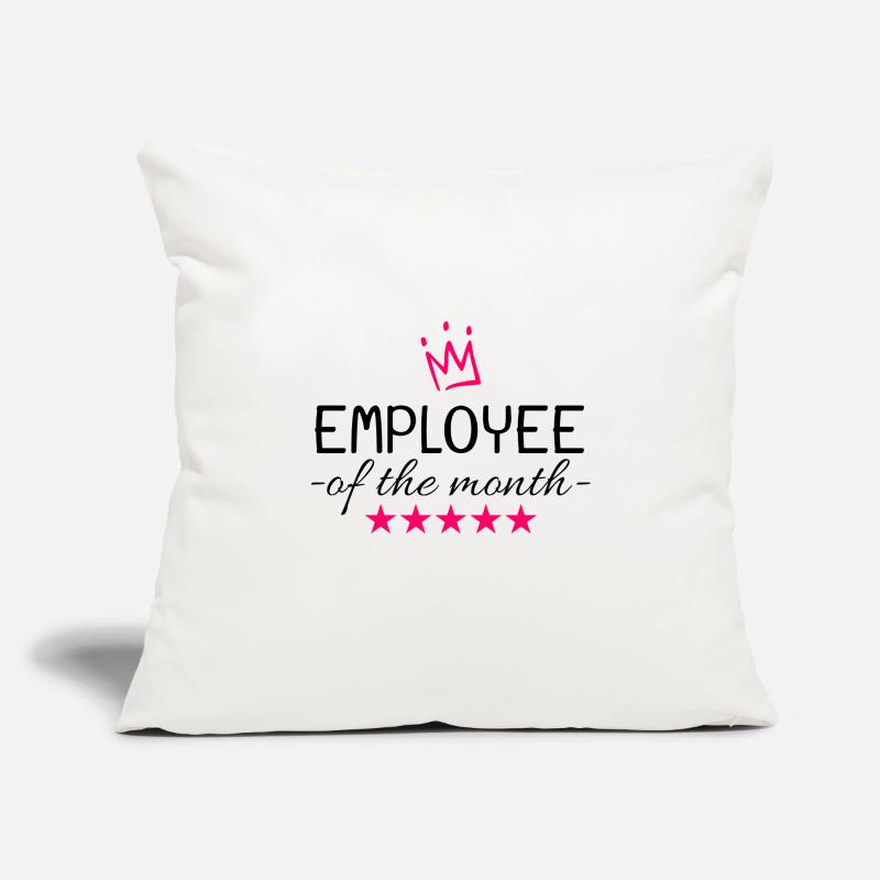 Cadeau de l’employé du mois Housse de coussin décorative 45 x 45 cm