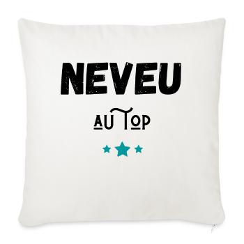 neveu au top idée cadeau - Housse de coussin décorative 45 x 45 cm - blanc nature - Devant