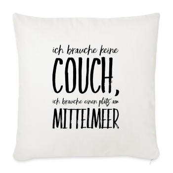 Lustiger Griechischer Spruch Griechenland Geschenk - Sofakissenbezug 45 x 45 cm - Naturweiß  - Vorne