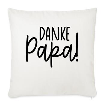 Papa Papi Vater Tochter Sohn Vatertag Männer Shirt - Sofakissenbezug 45 x 45 cm - Naturweiß  - Vorne
