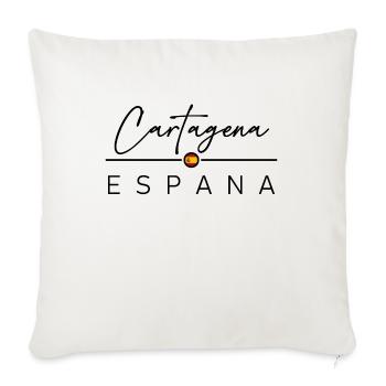 Spain - Cartagena - Spanien - Espana - Sofakissenbezug 45 x 45 cm - Naturweiß  - Vorne