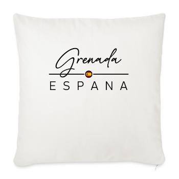 Spain - Grenada - Spanien - Espana - Sofakissenbezug 45 x 45 cm - Naturweiß  - Vorne