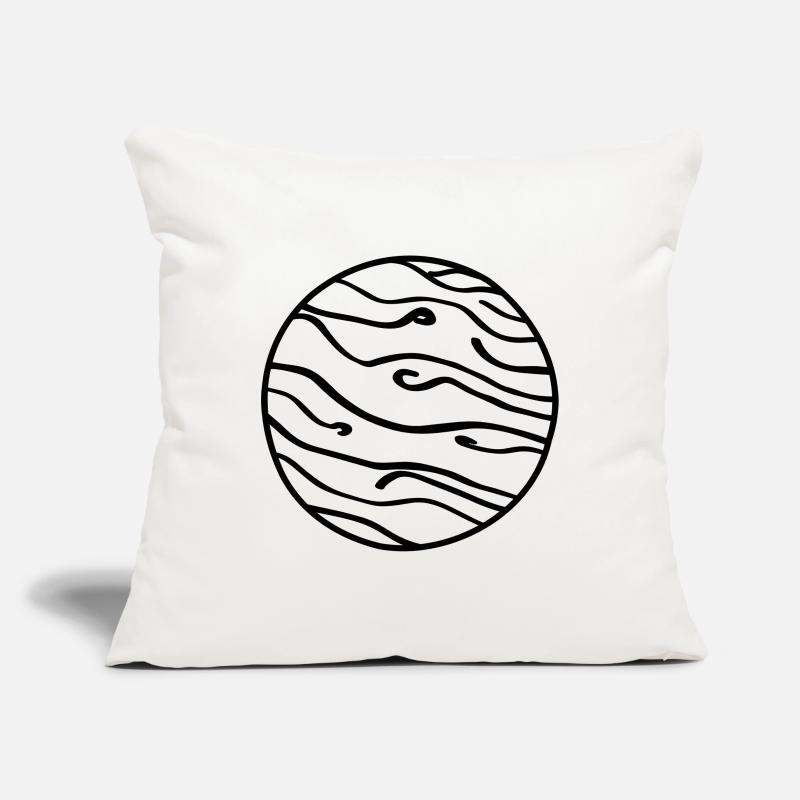 Planète Doodle de l’espace Housse de coussin décorative 45 x 45 cm