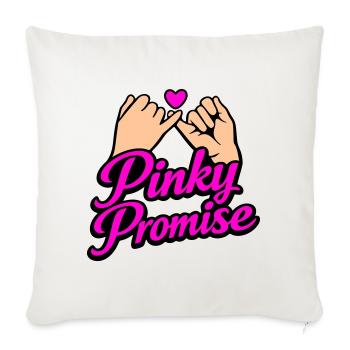 T-shirt Promis Cœur Promis Mot d’Honneur - Housse de coussin décorative 45 x 45 cm - blanc nature - Devant