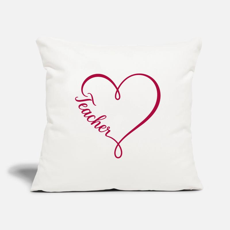 Professeure - Professeur Housse de coussin décorative 45 x 45 cm
