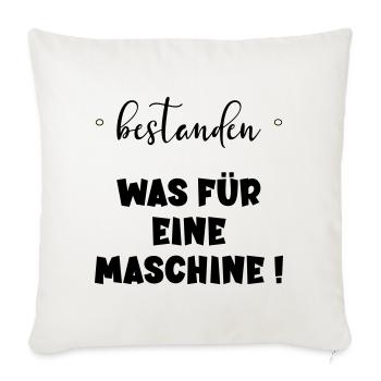Abschluss Bestanden - Maschine - Sofakissenbezug 45 x 45 cm - Naturweiß  - Vorne