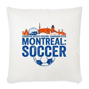 Montreal Soccer European Canadian Pitch Novelty - Sofakissenbezug 45 x 45 cm - Naturweiß  - Vorne