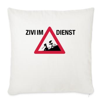 Zivi im Dienst - 2001 Edition - Sofakissenbezug 45 x 45 cm - Naturweiß  - Vorne