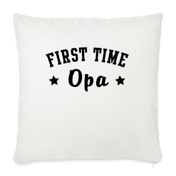 FIRST TIME Opa - Sofa pillowcase 17,3'' x 17,3'' (45 x 45 cm) - natural white - Front