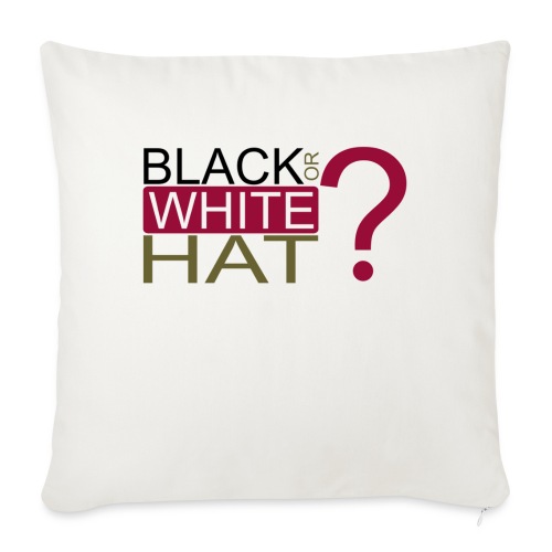 Black or White Hat? - Housse de coussin décorative 45 x 45 cm