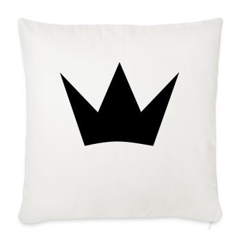 crown - Sofa pillowcase 17,3'' x 17,3'' (45 x 45 cm) - natural white - Front