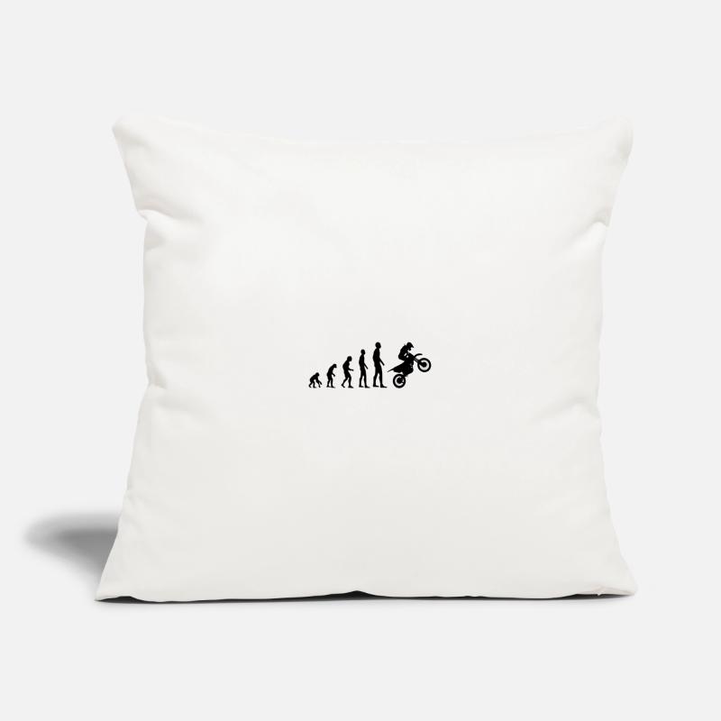 Evolution monkey human motorcycle Sofa pillowcase 17,3'' x 17,3'' (45 x 45 cm)