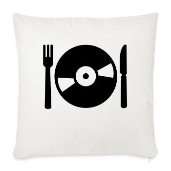Vinyl - Housse de coussin décorative 45 x 45 cm - blanc nature - Devant