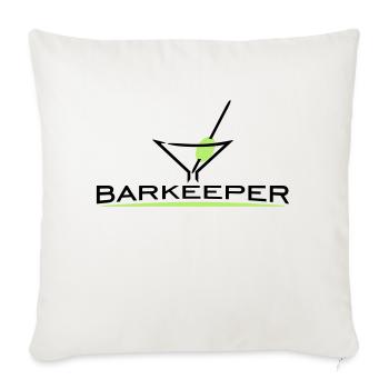 Barkeeper (h, 2c) - Sofakissenbezug 45 x 45 cm - Naturweiß  - Vorne