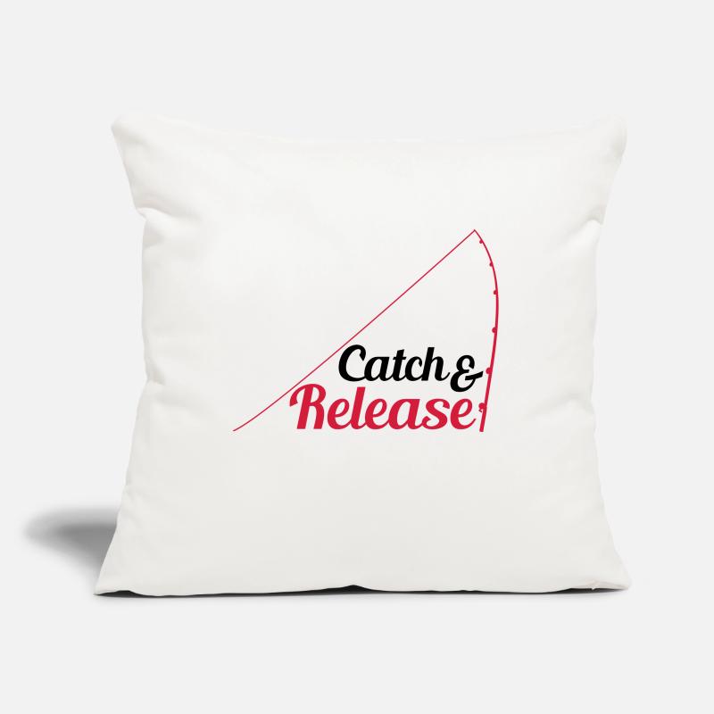 throw back release catch and release angler Sofa pillowcase 17,3'' x 17,3'' (45 x 45 cm)