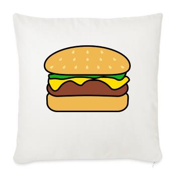 Burger - Sofa pillowcase 17,3'' x 17,3'' (45 x 45 cm) - natural white - Front
