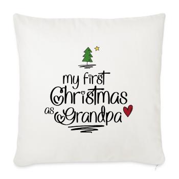 Cadeaux amusants pour grand-père pour Noël - Housse de coussin décorative 45 x 45 cm - blanc nature - Devant