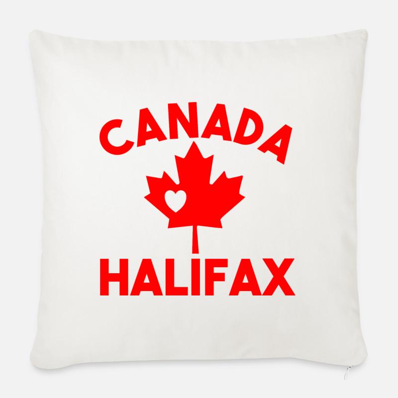 Kanada Halifax - Sofakissenbezug 45 x 45 cm - Naturweiß 