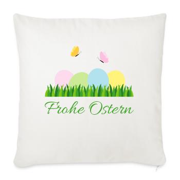 Happy Easter - Sofa pillowcase 17,3'' x 17,3'' (45 x 45 cm) - natural white - Front
