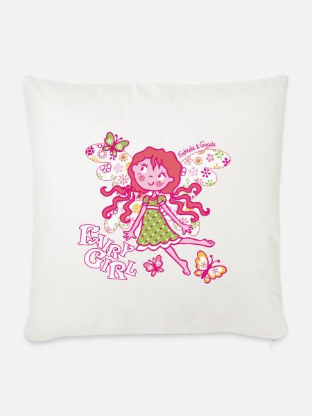 Fairy Girl - Sofakissenbezug 45 x 45 cm - Naturweiß