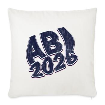 Abitur 2026 - Sofa pillowcase 17,3'' x 17,3'' (45 x 45 cm) - natural white - Front