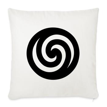Japanese Spiral - Sofa pillowcase 17,3'' x 17,3'' (45 x 45 cm) - natural white - Front