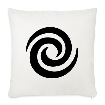 Japanese Spiral - Sofa pillowcase 17,3'' x 17,3'' (45 x 45 cm) - natural white - Front