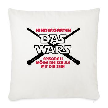 DAS WARS_v2 - Sofakissenbezug 45 x 45 cm - Naturweiß  - Vorne