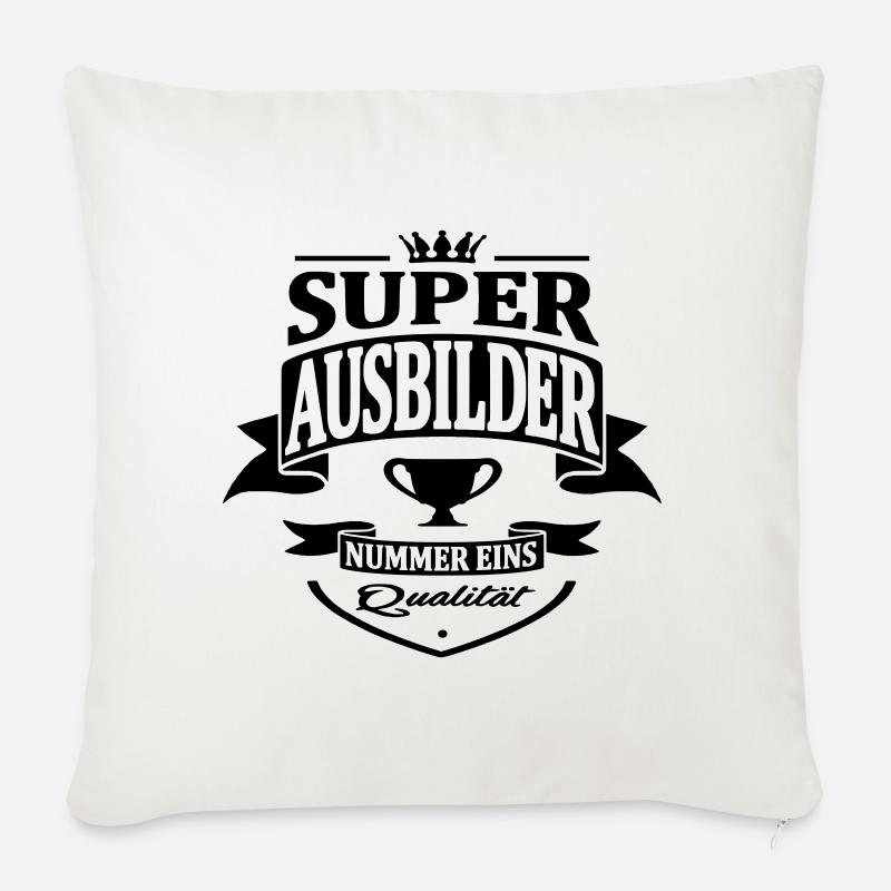 ausbilder nummer eins - Sofakissenbezug 45 x 45 cm - Naturweiß