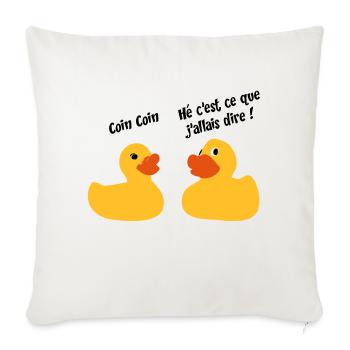 Duck - Sofa pillowcase 17,3'' x 17,3'' (45 x 45 cm) - natural white - Front