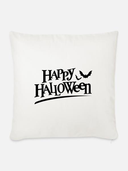 Happy Halloween - Sofakissenbezug 45 x 45 cm - Naturweiß 