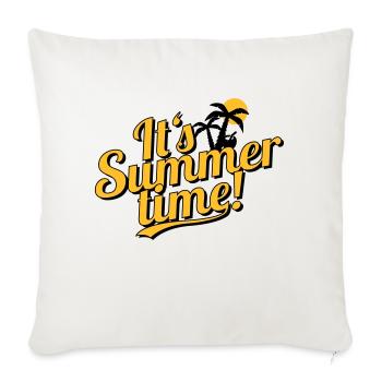 It's Summer Time - beach & holiday - Sofakissenbezug 45 x 45 cm - Naturweiß  - Vorne