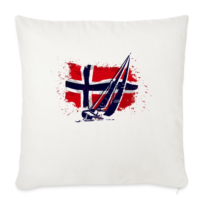 Maritime Sailing - Norway Flag - Vintage Look