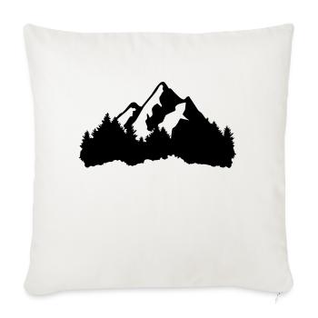 Mountains and Forest - Housse de coussin décorative 45 x 45 cm - blanc nature - Devant