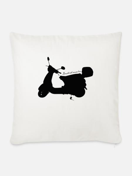 Roller Urlaub - Sofakissenbezug 45 x 45 cm - Naturweiß