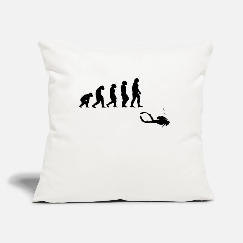 Evolution diving with a device Sofa pillowcase 17,3'' x 17,3'' (45 x 45 cm)