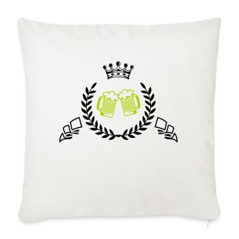 Beer Coat of Arms - Sofa pillowcase 17,3'' x 17,3'' (45 x 45 cm) - natural white - Front